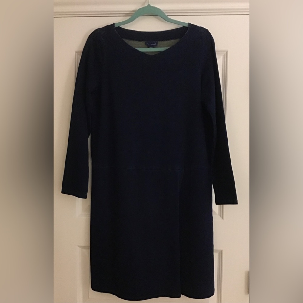 J. Jill ~ Pure Jill Indigo Dress ~ Small ~ Dark Denim look ~ NWOT